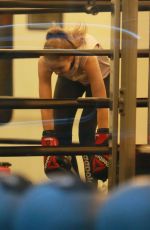 GIGI HADID at Gotham Gym in New York 01/18/2019