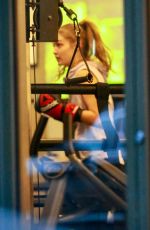 GIGI HADID at Gotham Gym in New York 01/18/2019