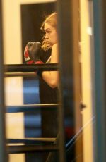GIGI HADID at Gotham Gym in New York 01/18/2019