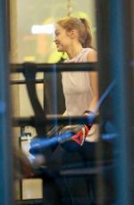 GIGI HADID at Gotham Gym in New York 01/18/2019