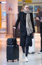 GIGI HADID at JFK Airport in New York 01/27/2019