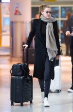 GIGI HADID at JFK Airport in New York 01/27/2019