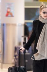 GIGI HADID at JFK Airport in New York 01/27/2019