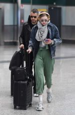 GIGI HADID at Malpensa Airport in Milan 01/12/2019