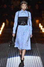 GIGI HADID at Prada Runway Show in Milan 01/13/2019