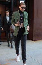GIGI HADID Leaves Her Apartment in New York 01/09/2019