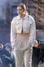 GIGI HADID on the Set of a Photoshoot in New York 01/11/2019