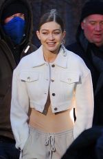 GIGI HADID on the Set of a Photoshoot in New York 01/11/2019