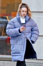GIGI HADID Out and About in New York 01/11/2019