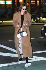 GIGI HADID Out in New York 01/16/2019