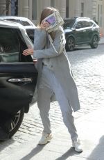 GIGI HADID Out in New York 01/17/2019