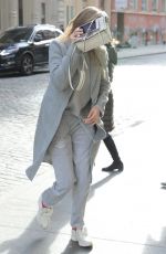 GIGI HADID Out in New York 01/17/2019