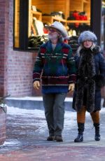 GOLDIE HAWN and Kurt Russell Out and About in Aspen 01/01/2019