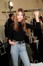 GRACE ELIZABETH on the Backstage at Alexandre Vauthier Fashion Show in Paris 01/22/2019
