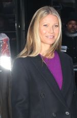 GWYNETH PALTROW Arrives at Good Morning America in New York 01/09/2019