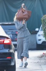 GWYNETH PALTROW Hiding Her Face Out in Brentwood 01/10/2019