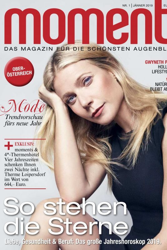 GWYNETH PALTROW in Moments Magazine, January 2019