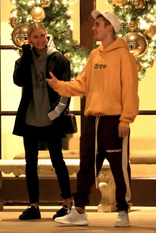 HAILEY and Justin BIEBER Leaves Montage Hotel in Beverly Hills 01/02/2019