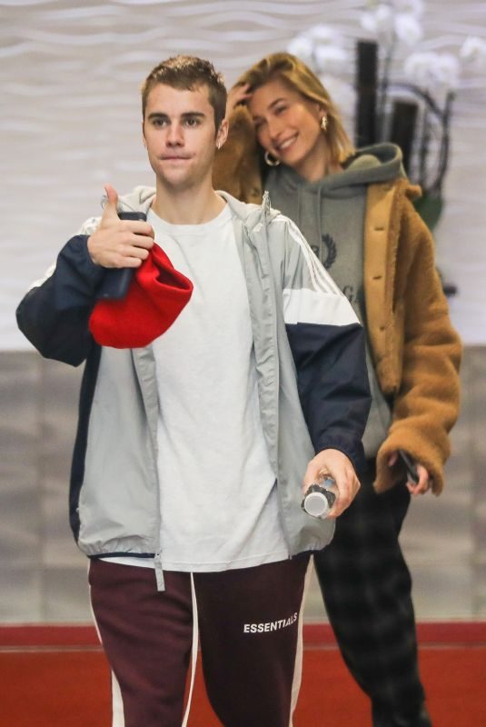 HAILEY and Justin BIEBER Leaves Their Hotel in Beverly Hills 01/07/2019