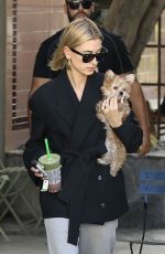 HAILEY BALDWIN at Alfred Tea Room in West Hollywood 01/24/2019
