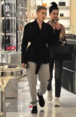 HAILEY BALDWIN at Alfred Tea Room in West Hollywood 01/24/2019