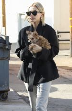 HAILEY BALDWIN at Alfred Tea Room in West Hollywood 01/24/2019