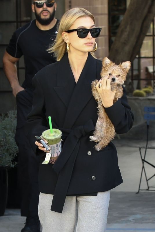 HAILEY BALDWIN at Alfred Tea Room in West Hollywood 01/24/2019