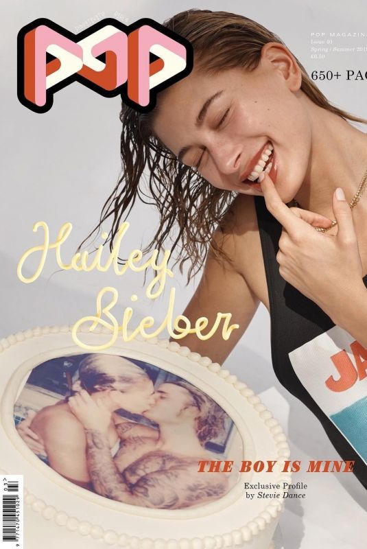 HAILEY BALDWIN in Pop Magazine Spring/Summer 2019