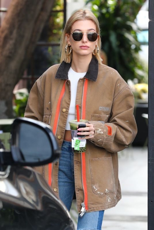 HAILEY BALDWIN Leaves a Salon in Los Angeles 01/22/2019
