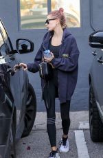 HAILEY BIEBER Arrives at a Gym in Los Angeles 01/19/2019