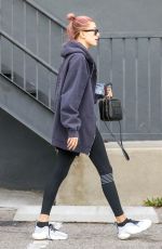 HAILEY BIEBER Arrives at a Gym in Los Angeles 01/19/2019