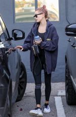 HAILEY BIEBER Arrives at a Gym in Los Angeles 01/19/2019