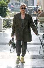 HAILEY BIEBER Arrives at Nine Zero One Salon to Change Hair Color in West Hollywood 01/11/2019