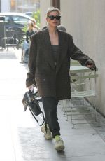 HAILEY BIEBER Arrives at Nine Zero One Salon to Change Hair Color in West Hollywood 01/11/2019