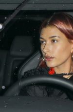 HAILEY BIEBER Leaves a Hair Salon in Hollywood  01/15/2019