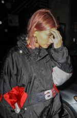 HAILEY BIEBER Leaves a Hair Salon in Hollywood  01/15/2019