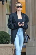 HAILEY BIEBER Leaves Her Hotel in Los Angeles 10/01/2019