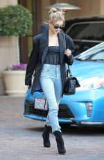 HAILEY BIEBER Leaves Her Hotel in Los Angeles 10/01/2019
