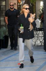 HAILEY BIEBER Out for Smoothie with Her Dog in West Hollywood 01/24/2019