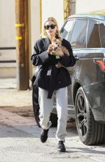 HAILEY BIEBER Out for Smoothie with Her Dog in West Hollywood 01/24/2019