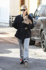 HAILEY BIEBER Out for Smoothie with Her Dog in West Hollywood 01/24/2019