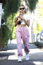 HAILEY BIEBER Out With Her Dog in Hollywood 01/24/2019