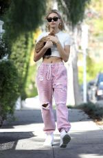 HAILEY BIEBER Out With Her Dog in Hollywood 01/24/2019