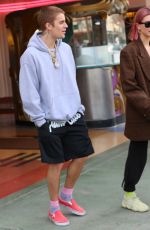 HAILEY BIEBER Shows off Her New Hair Color at Barnes and Boble in Beverly HIlls 01/11/2019