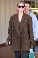 HAILEY BIEBER Shows off Her New Hair Color at Barnes and Boble in Beverly HIlls 01/11/2019