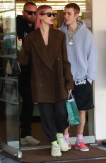 HAILEY BIEBER Shows off Her New Hair Color at Barnes and Boble in Beverly HIlls 01/11/2019