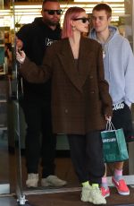 HAILEY BIEBER Shows off Her New Hair Color at Barnes and Boble in Beverly HIlls 01/11/2019