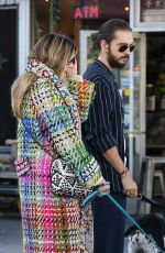 HEIDI KLUM and Tom Kaulitz Out with Their Dog in Los Angeles 12/31/2018