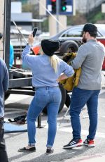 HILARY DUFF and Mike Cormie at Farmer
