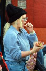 HILARY DUFF and Mike Cormie at Farmer